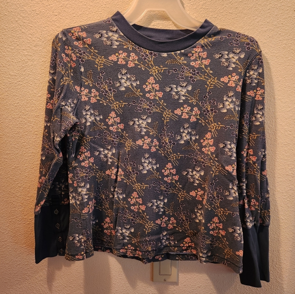 Sundance Floral Thermal Knit Top XXL